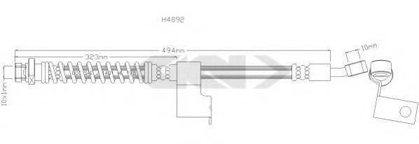 SPIDAN 39912 Гальмівний шланг