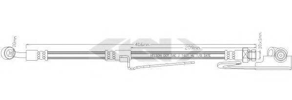 SPIDAN 340254 Гальмівний шланг