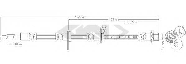 SPIDAN 340378 Гальмівний шланг