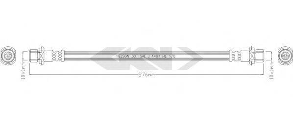 SPIDAN 340662 Гальмівний шланг