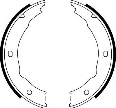 SPIDAN 33955 Комплект гальмівних колодок, стоянкова гальмівна система