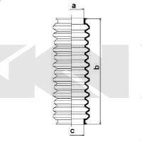 SPIDAN 83745 Пильовик, рульове управління
