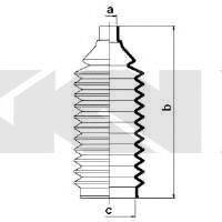 SPIDAN 84065 Пильовик, рульове управління