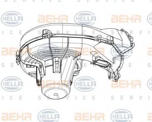 BEHR HELLA SERVICE 8EW009157491 Вентилятор салону