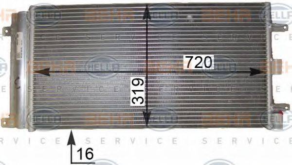 BEHR HELLA SERVICE 8FC351343751 Конденсатор, кондиціонер
