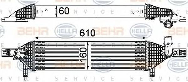 BEHR HELLA SERVICE 8ML376762201 Інтеркулер