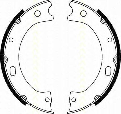 TRISCAN 810014011 Комплект гальмівних колодок; Комплект гальмівних колодок, стоянкова гальмівна система