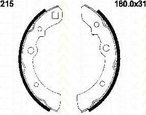 TRISCAN 810014215 Комплект гальмівних колодок