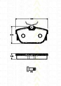 TRISCAN 811029063 Комплект гальмівних колодок, дискове гальмо