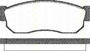 TRISCAN 811068177 Комплект гальмівних колодок, дискове гальмо