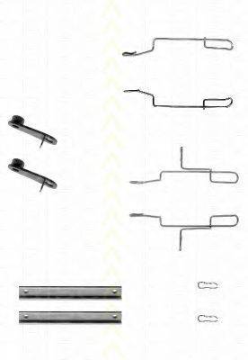 TRISCAN 8105101589 Комплектуючі, колодки дискового гальма