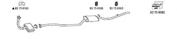 HJS FO14 Система випуску ОГ