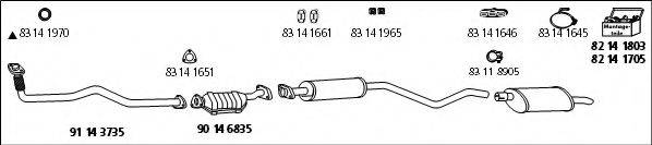 HJS OP385 Система випуску ОГ