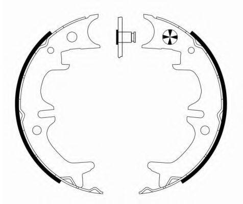 PAGID H1750 Комплект гальмівних колодок, стоянкова гальмівна система