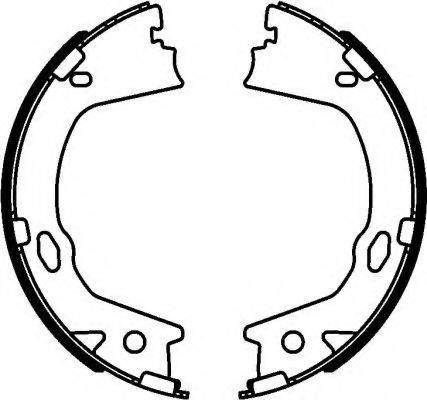 PAGID H1788 Комплект гальмівних колодок, стоянкова гальмівна система