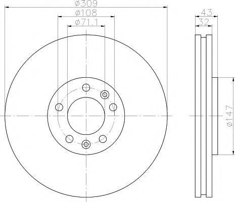 PAGID 50368 гальмівний диск