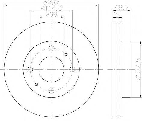 PAGID 54739 гальмівний диск