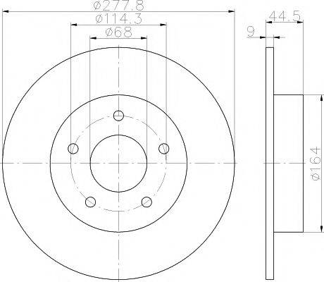 PAGID 54788 гальмівний диск