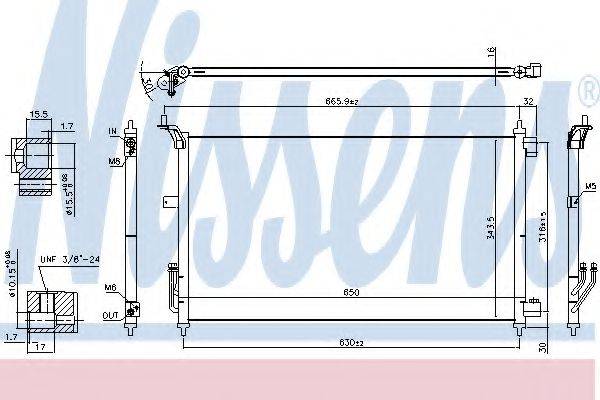 NISSENS 940557 Конденсатор, кондиціонер