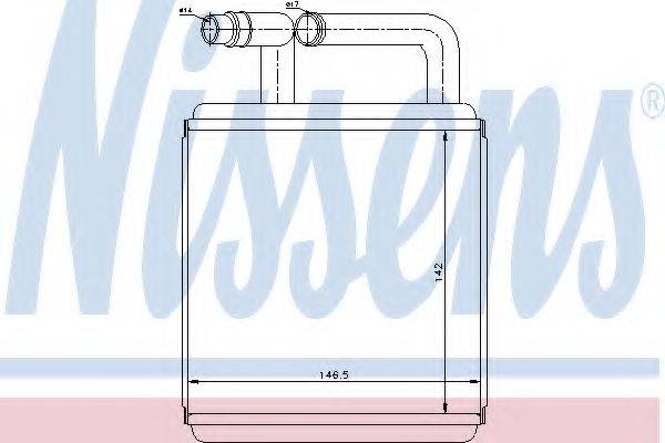 NISSENS 77618 Теплообмінник, опалення салону