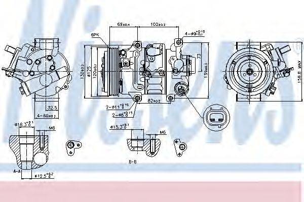 NISSENS 89314 Компресор, кондиціонер