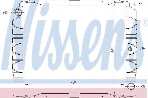 NISSENS 65420 Радіатор, охолодження двигуна