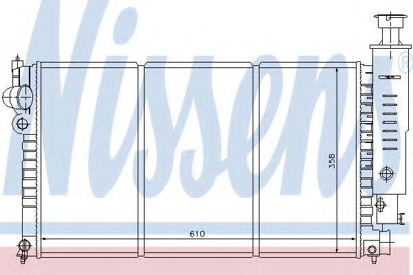 NISSENS 63526 Радіатор, охолодження двигуна