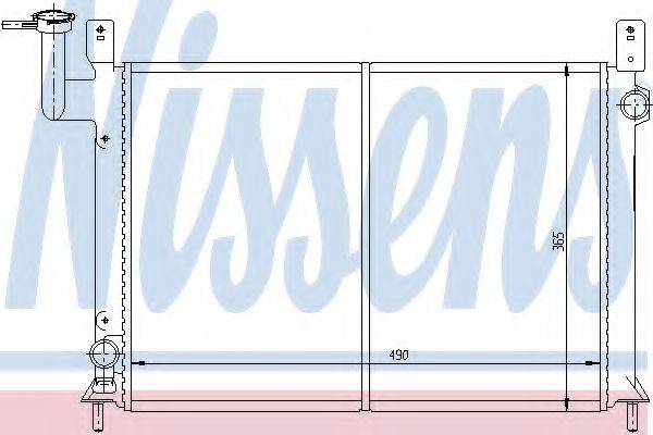 NISSENS 62948 Радіатор, охолодження двигуна
