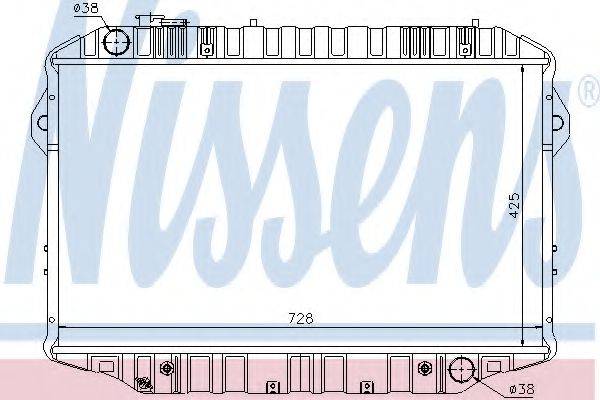 NISSENS 64861 Радіатор, охолодження двигуна