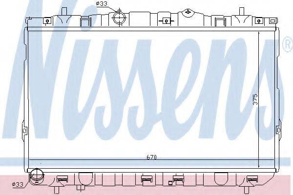 NISSENS 67469 Радіатор, охолодження двигуна