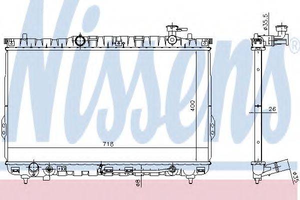 NISSENS 675027 Радіатор, охолодження двигуна