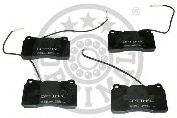 OPTIMAL 10556 Комплект гальмівних колодок, дискове гальмо