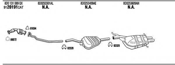 WALKER AD25017 Система випуску ОГ