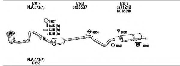 WALKER CIH18333B Система випуску ОГ