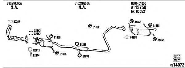 WALKER MA12100A Система випуску ОГ