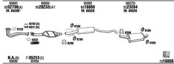 WALKER OP30152 Система випуску ОГ
