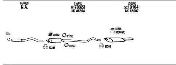 WALKER OP40239 Система випуску ОГ