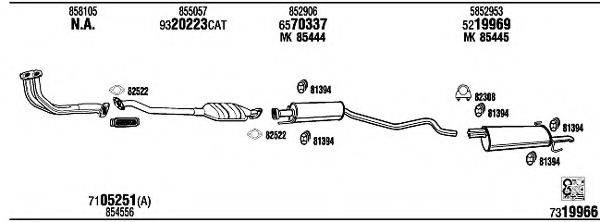 WALKER OP45214 Система випуску ОГ