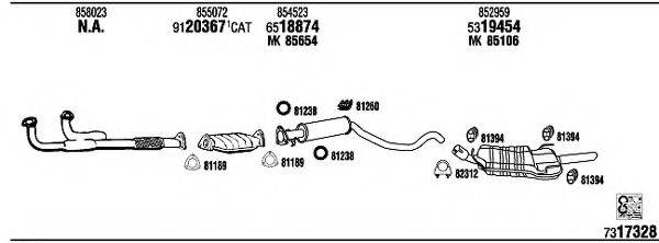 WALKER OP55049 Система випуску ОГ