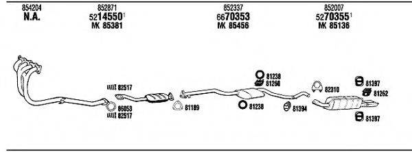 WALKER OP60002 Система випуску ОГ
