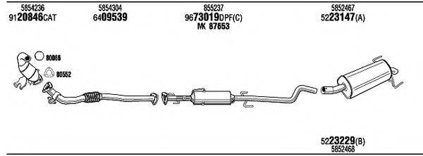 WALKER OPH18072BD Система випуску ОГ