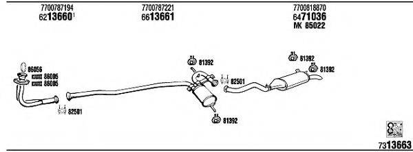 WALKER RE19137 Система випуску ОГ