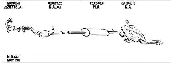 WALKER REH18438 Система випуску ОГ
