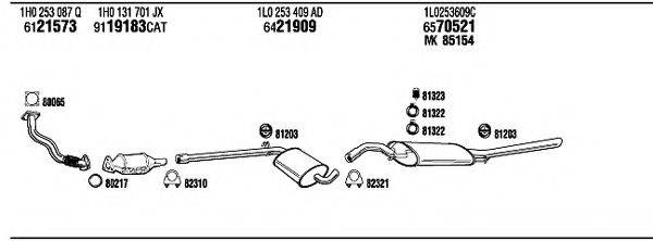 WALKER SE50063 Система випуску ОГ