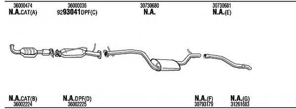 WALKER VOH20893A Система випуску ОГ
