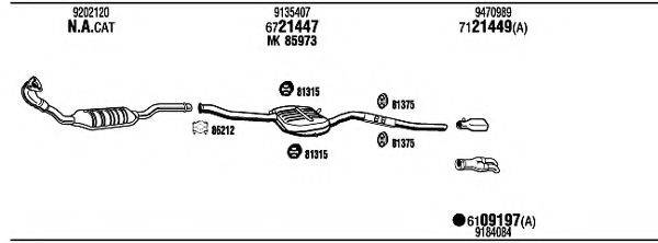WALKER VOT07259 Система випуску ОГ