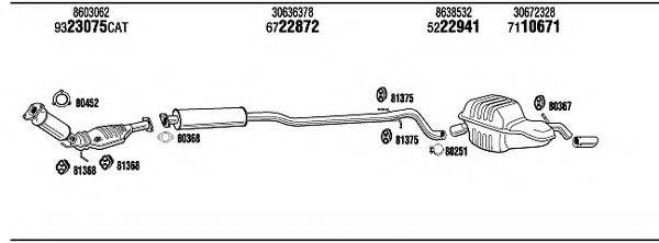 WALKER VOT14618A Система випуску ОГ