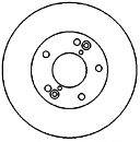 MAPCO 25523 гальмівний диск