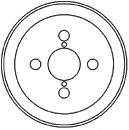 MAPCO 35551 Гальмівний барабан