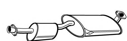 FONOS 617993 Середній глушник вихлопних газів